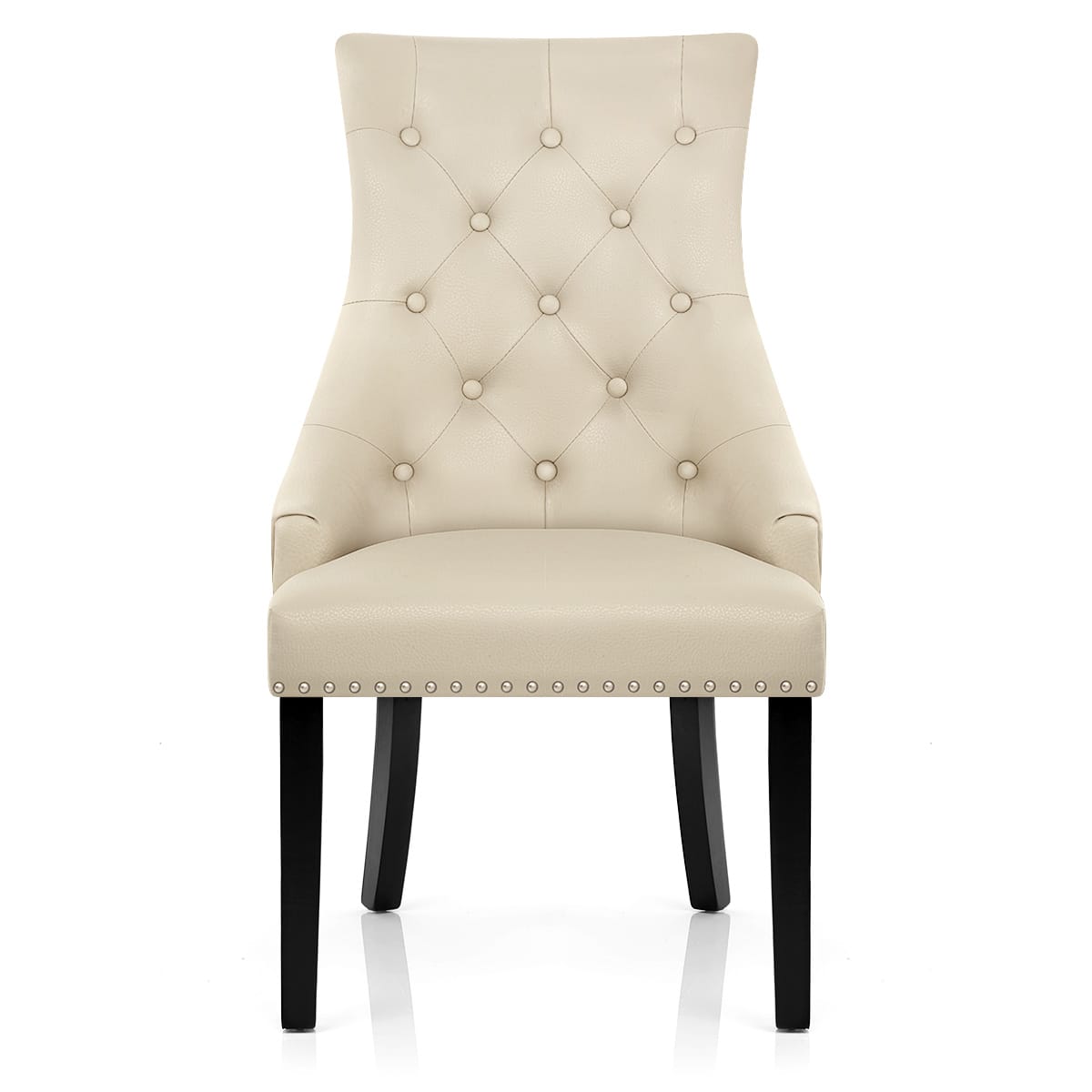 Sedia Pelle Rigenerata - Ascot Crema
