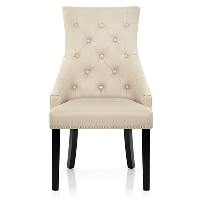 Sedia Pelle Rigenerata - Ascot Crema
