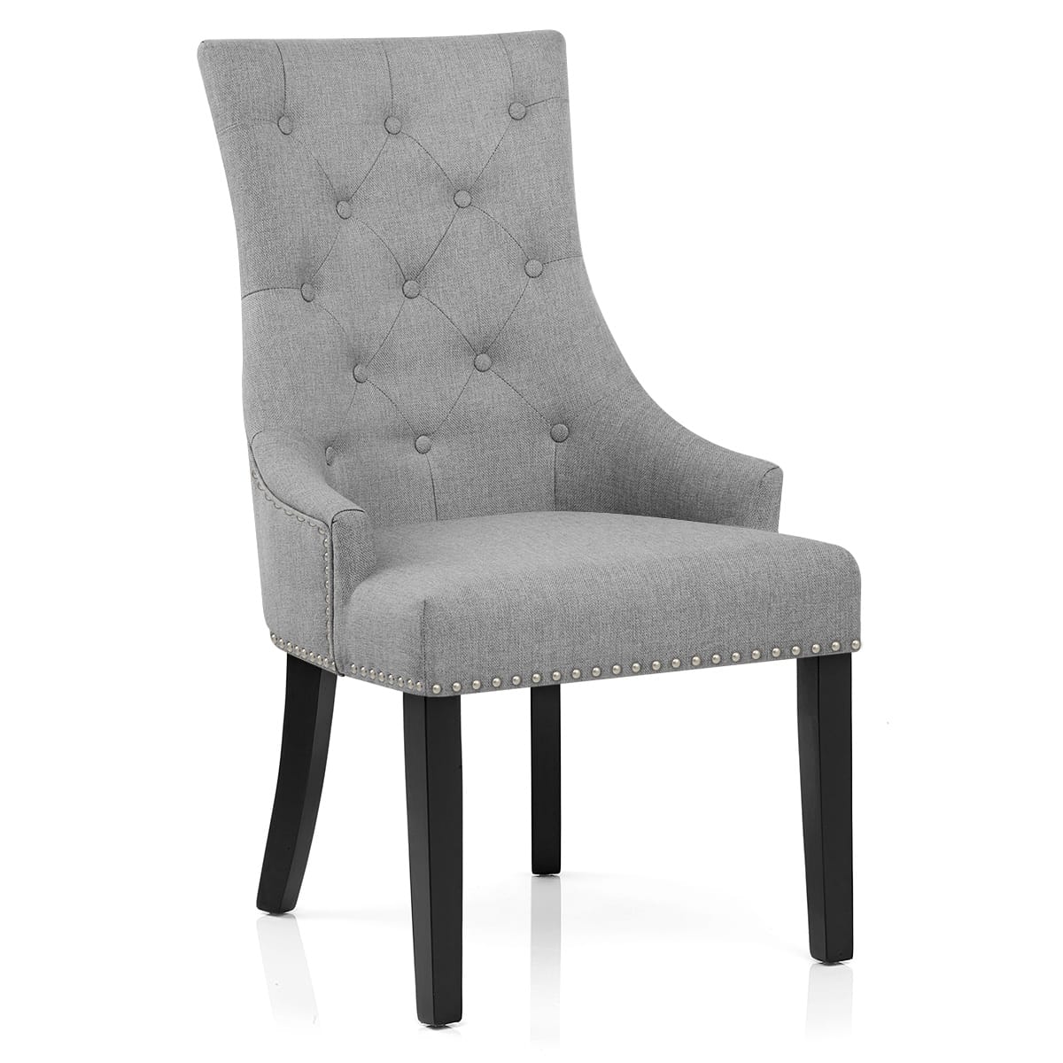 Sedia Tessuto Legno - Ascot Grigio