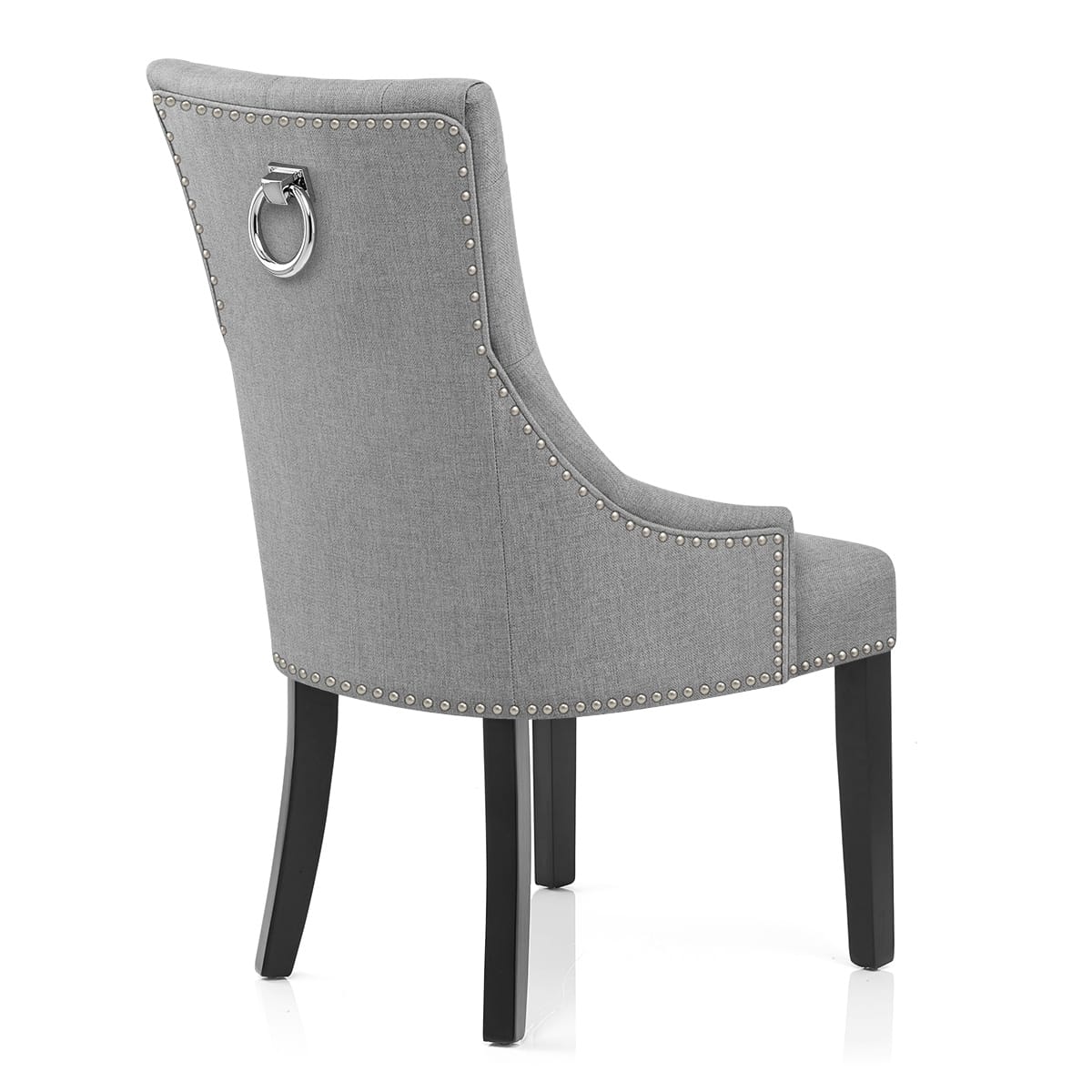 Sedia Tessuto Legno - Ascot Grigio