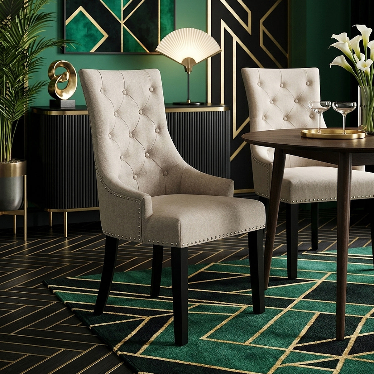 Sedia Tessuto Legno - Ascot Talpa