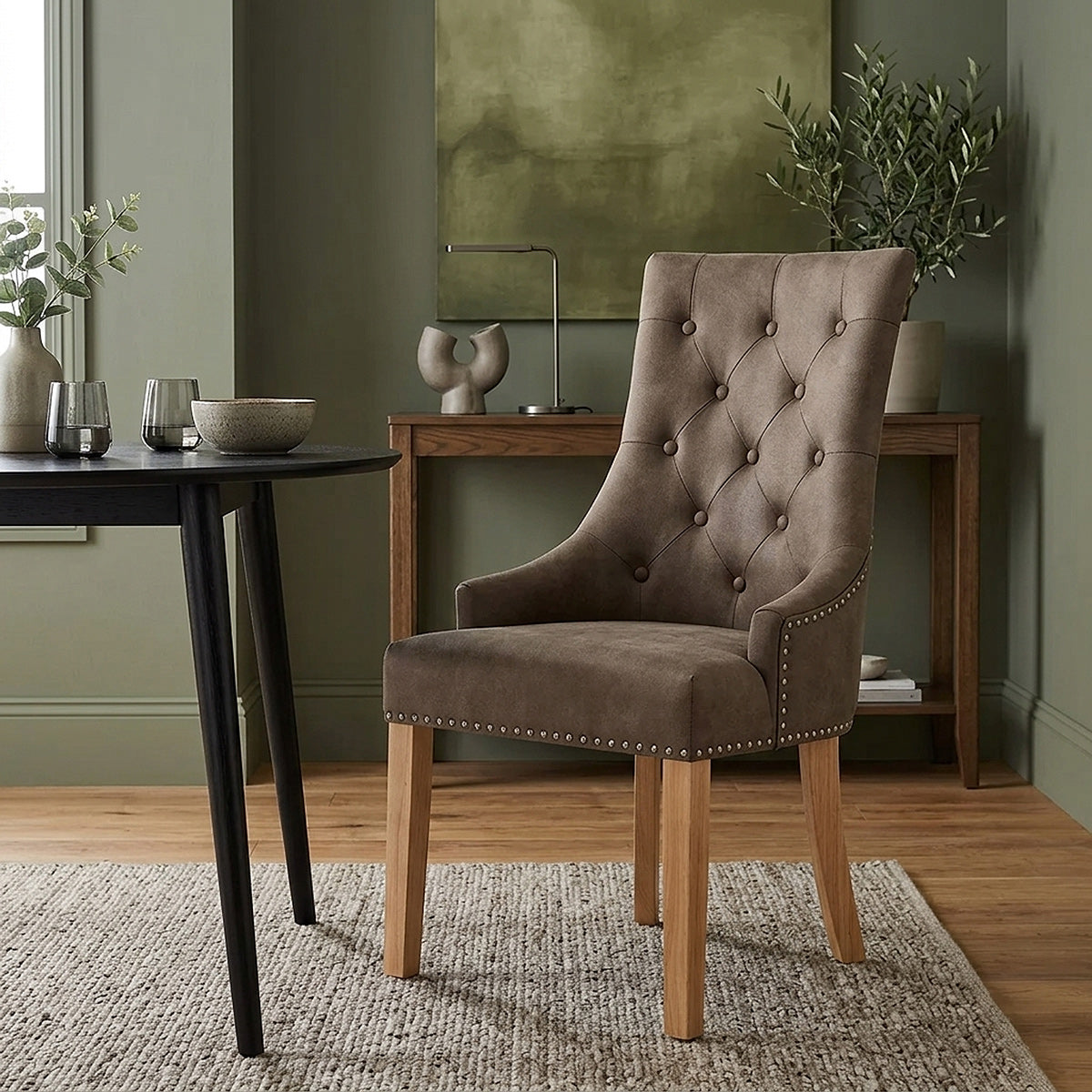 Sedia Ecopelle Quercia - Ascot Marrone
