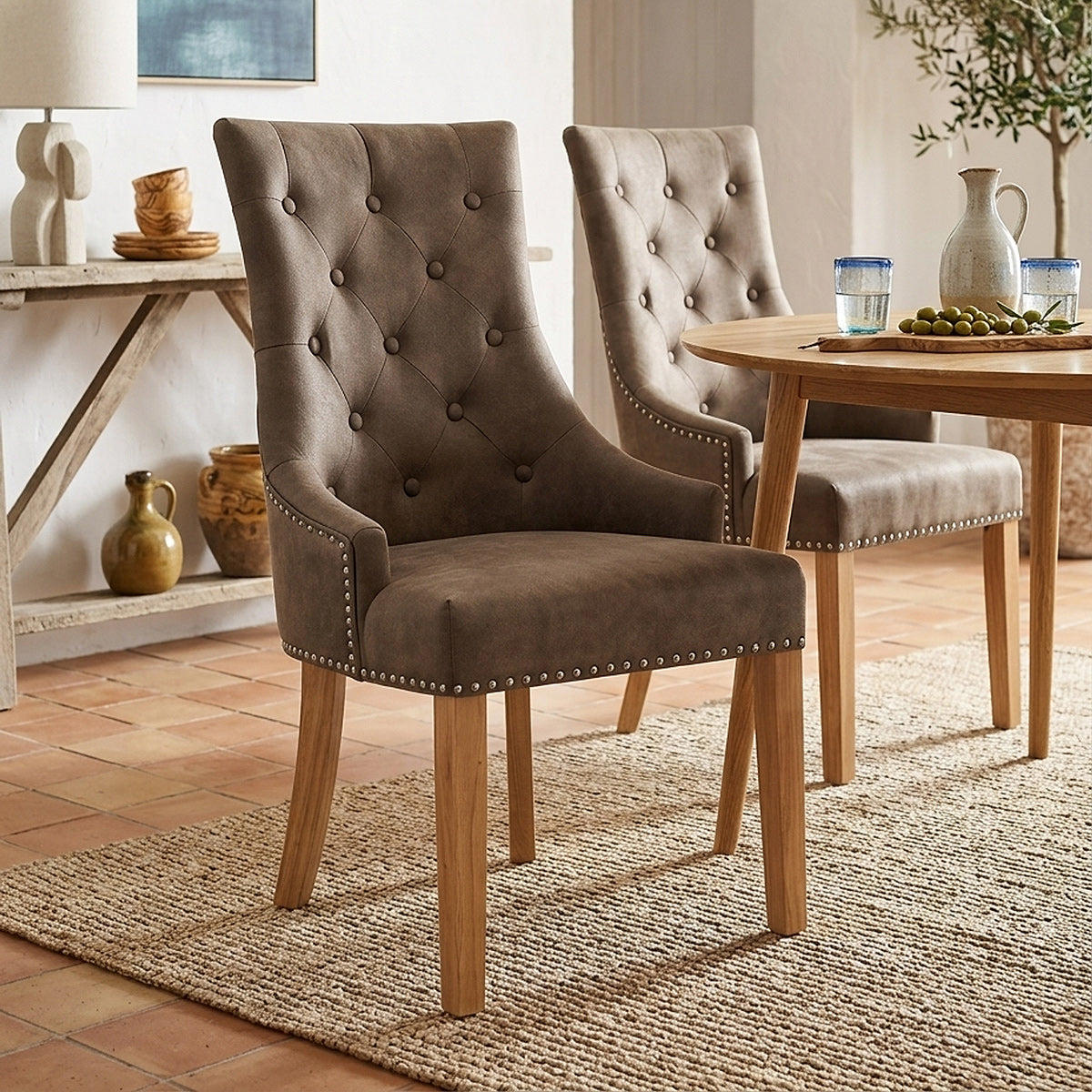 Sedia Ecopelle Quercia - Ascot Marrone