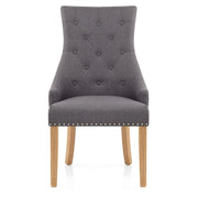 Sedia Tessuto Quercia - Ascot Grigio scuro