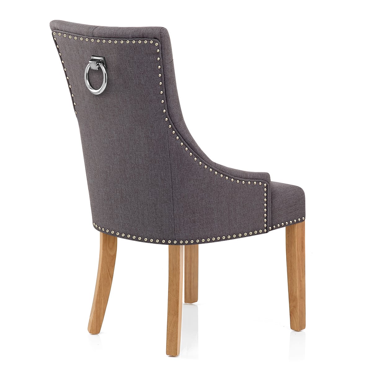 Sedia Tessuto Quercia - Ascot Grigio scuro