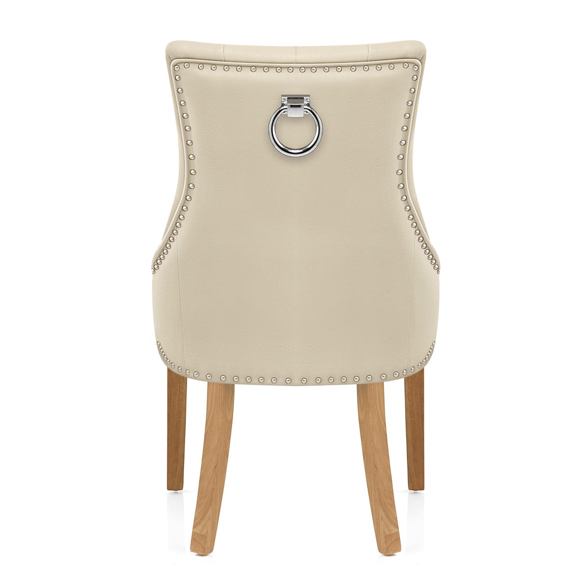 Sedia Pelle Rigenerata Quercia - Ascot Crema