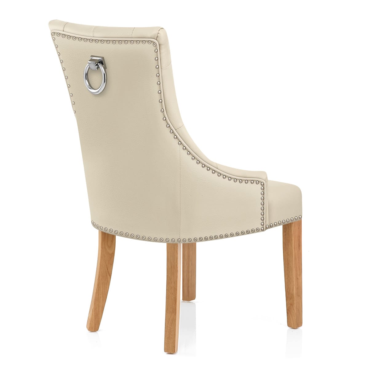 Sedia Pelle Rigenerata Quercia - Ascot Crema