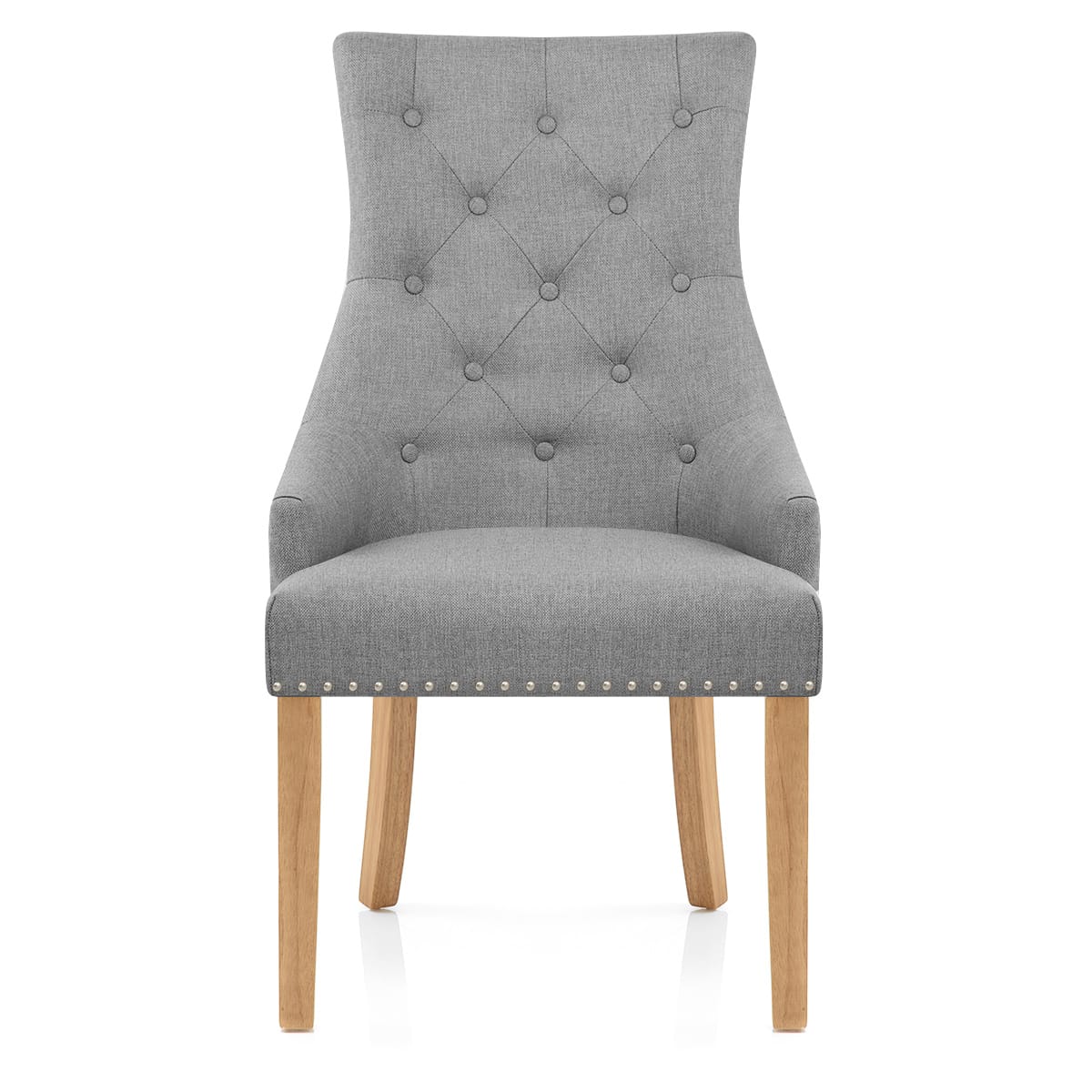 Sedia Tessuto Quercia - Ascot Grigio