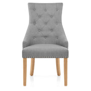 Sedia Tessuto Quercia - Ascot Grigio