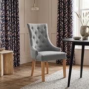 Sedia Tessuto Quercia - Ascot Grigio