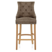 Sgabello Ecopelle Quercia - Ascot Marrone