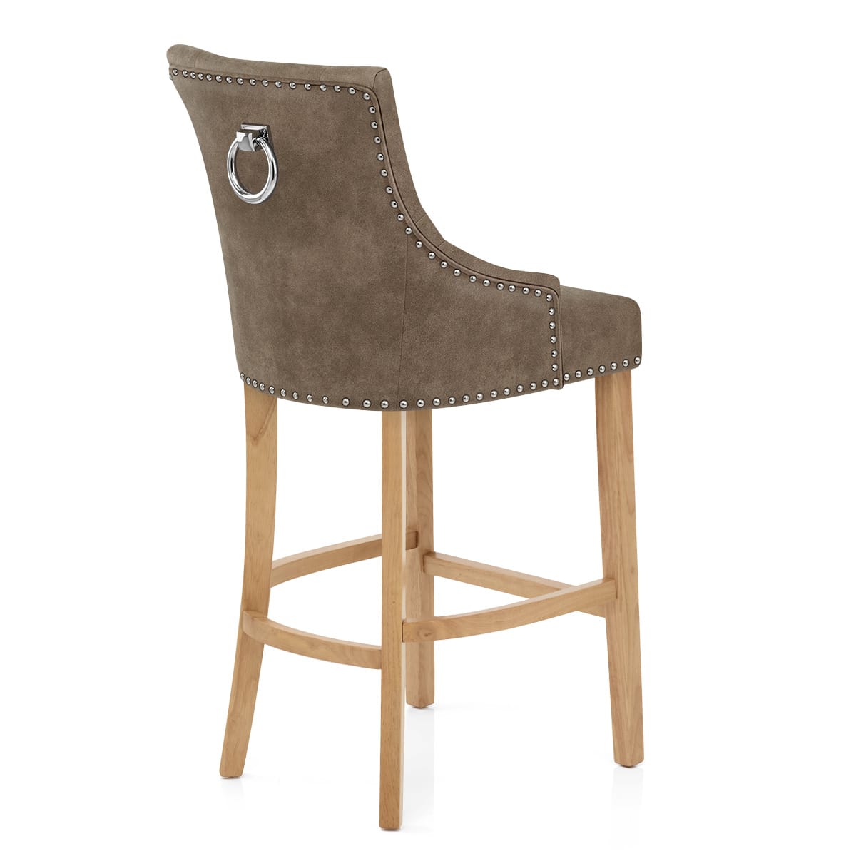 Sgabello Ecopelle Quercia - Ascot Marrone