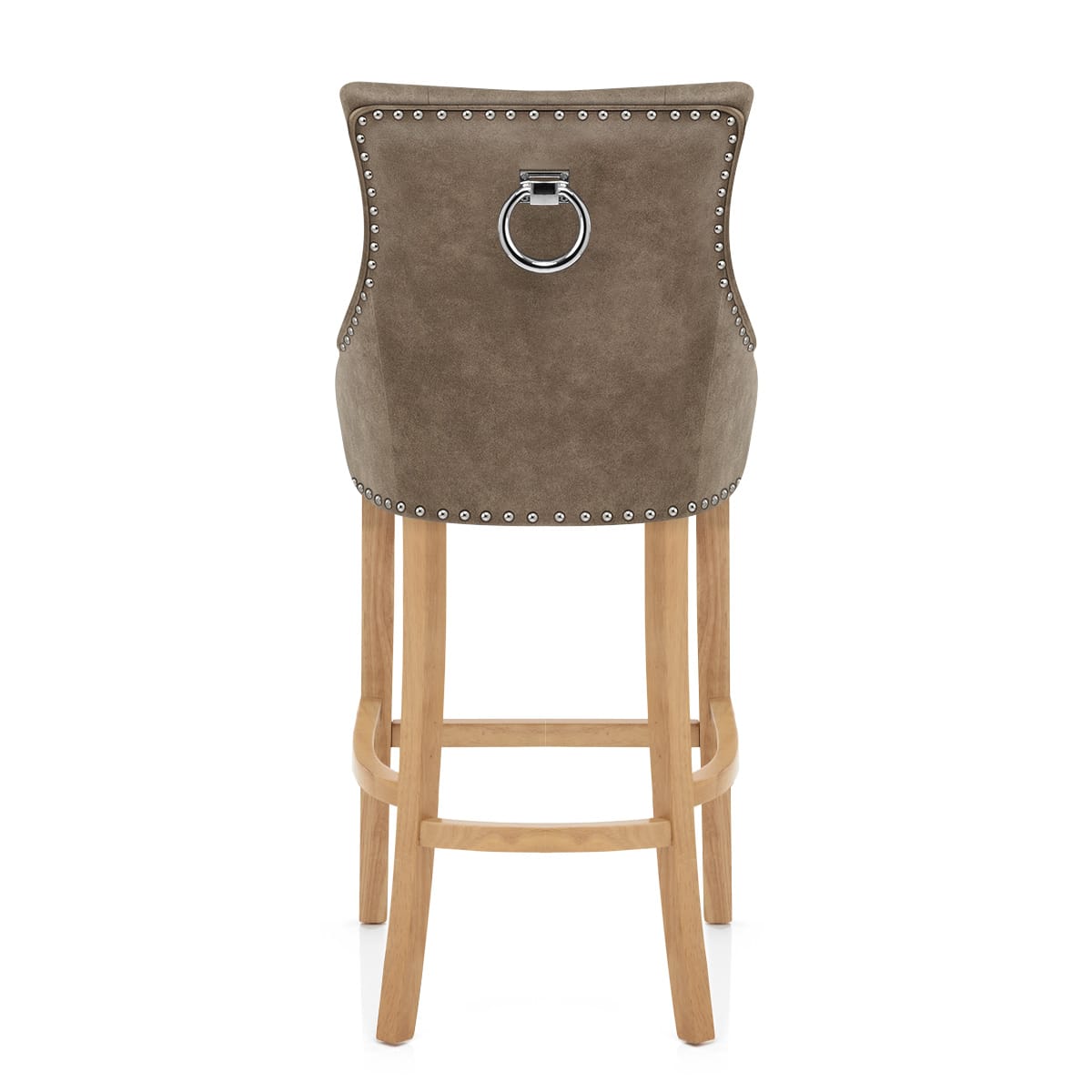Sgabello Ecopelle Quercia - Ascot Marrone