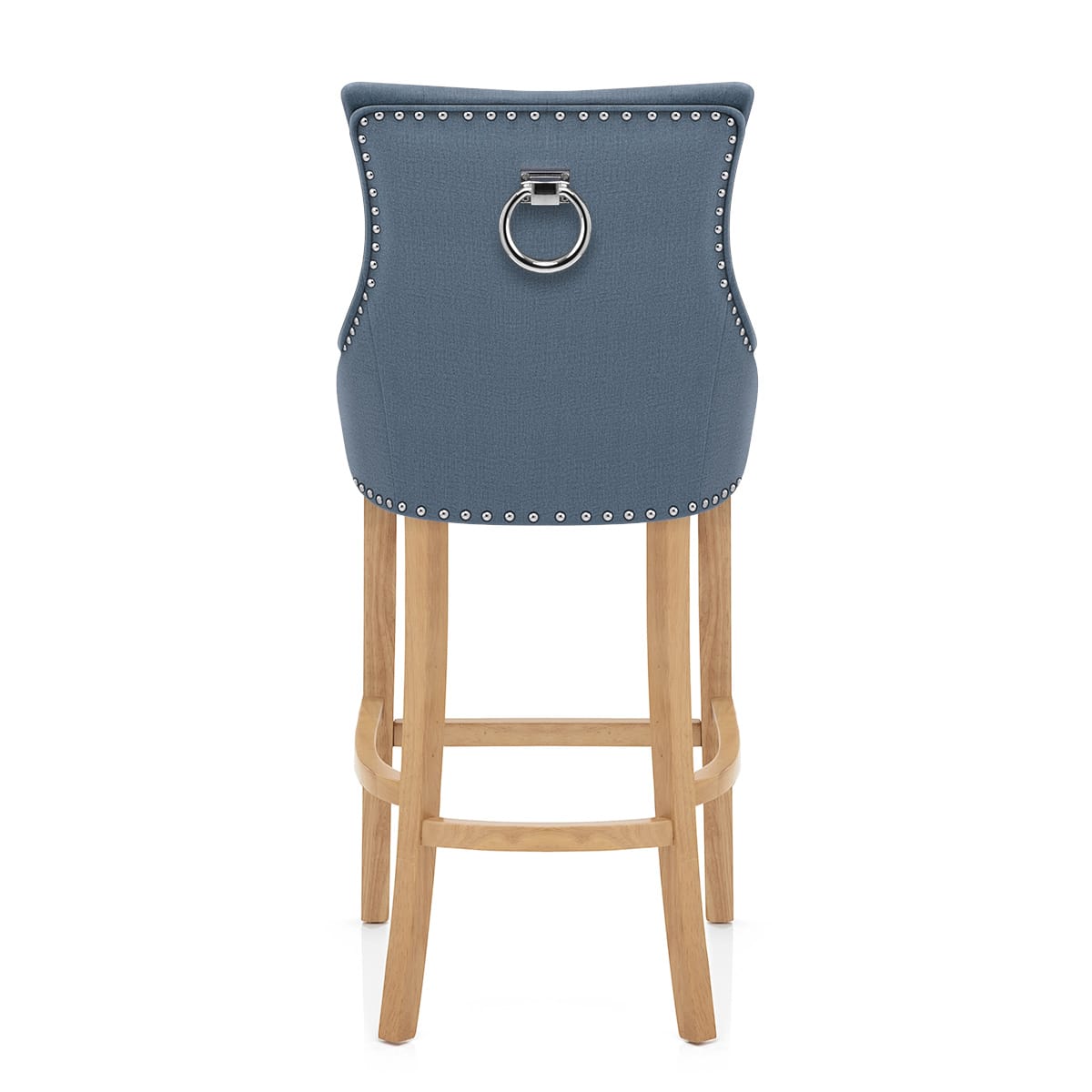 Sgabello Tessuto Quercia - Ascot Blu
