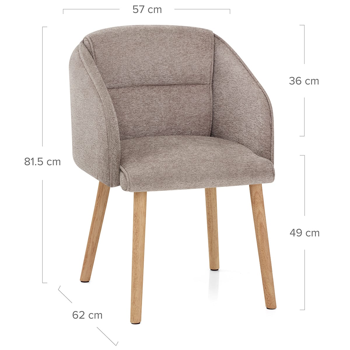 Sedia Tessuto Legno - Asti Marrone