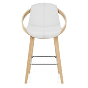Sgabello Ecopelle - Atom Bianco