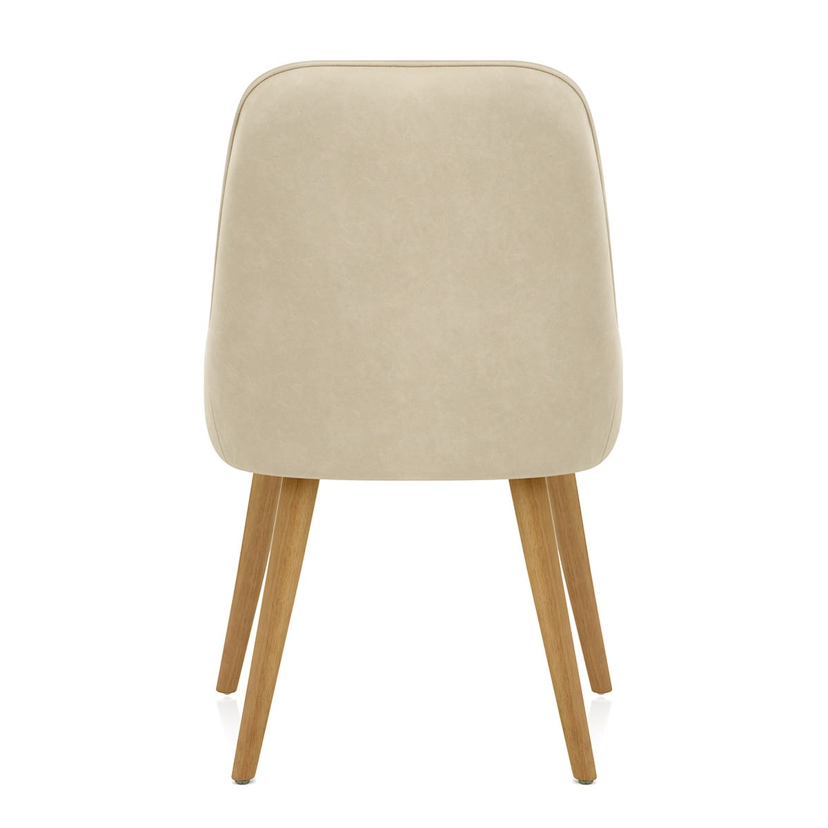 Sedia da Pranzo Ecopelle Legno - Azure Crema