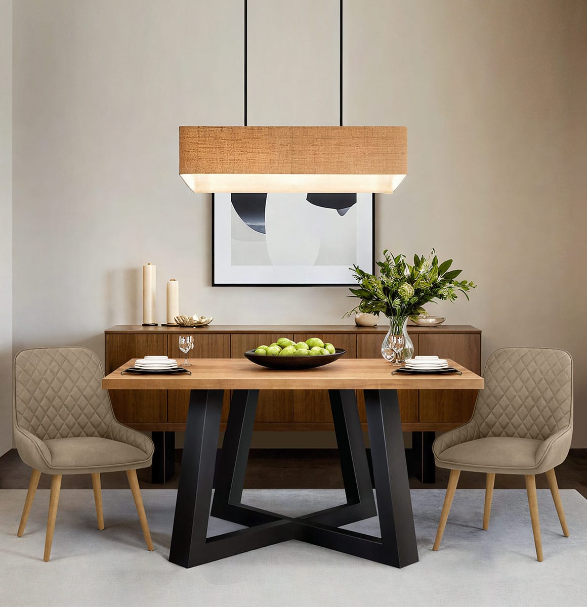 Sedia da Pranzo Ecopelle Legno - Azure Talpa