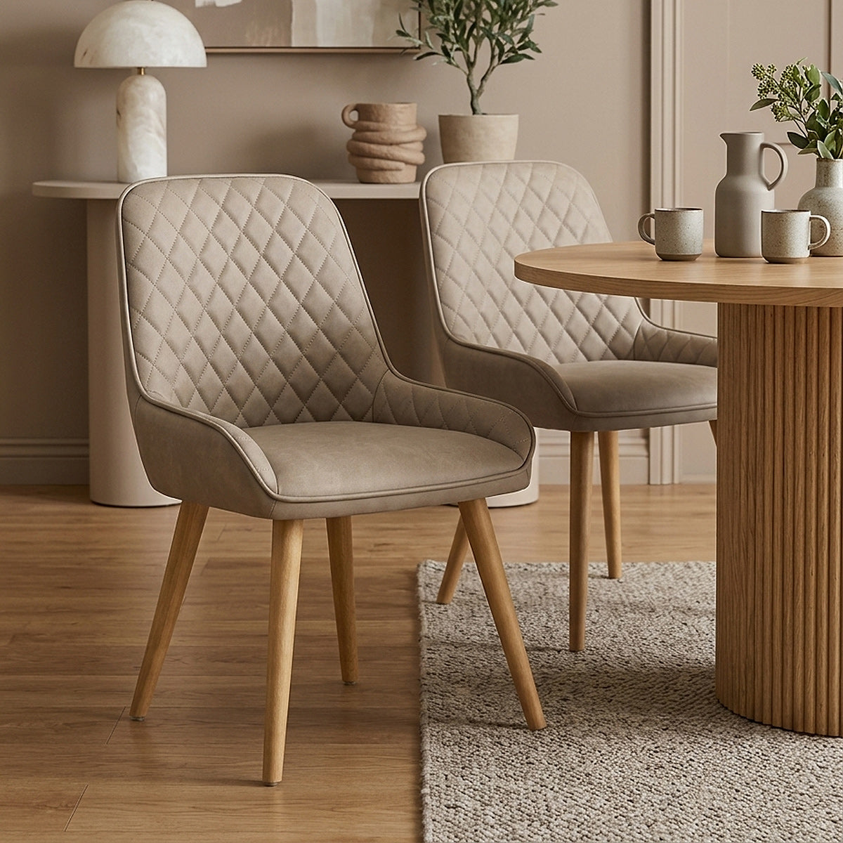 Sedia da Pranzo Ecopelle Legno - Azure Talpa