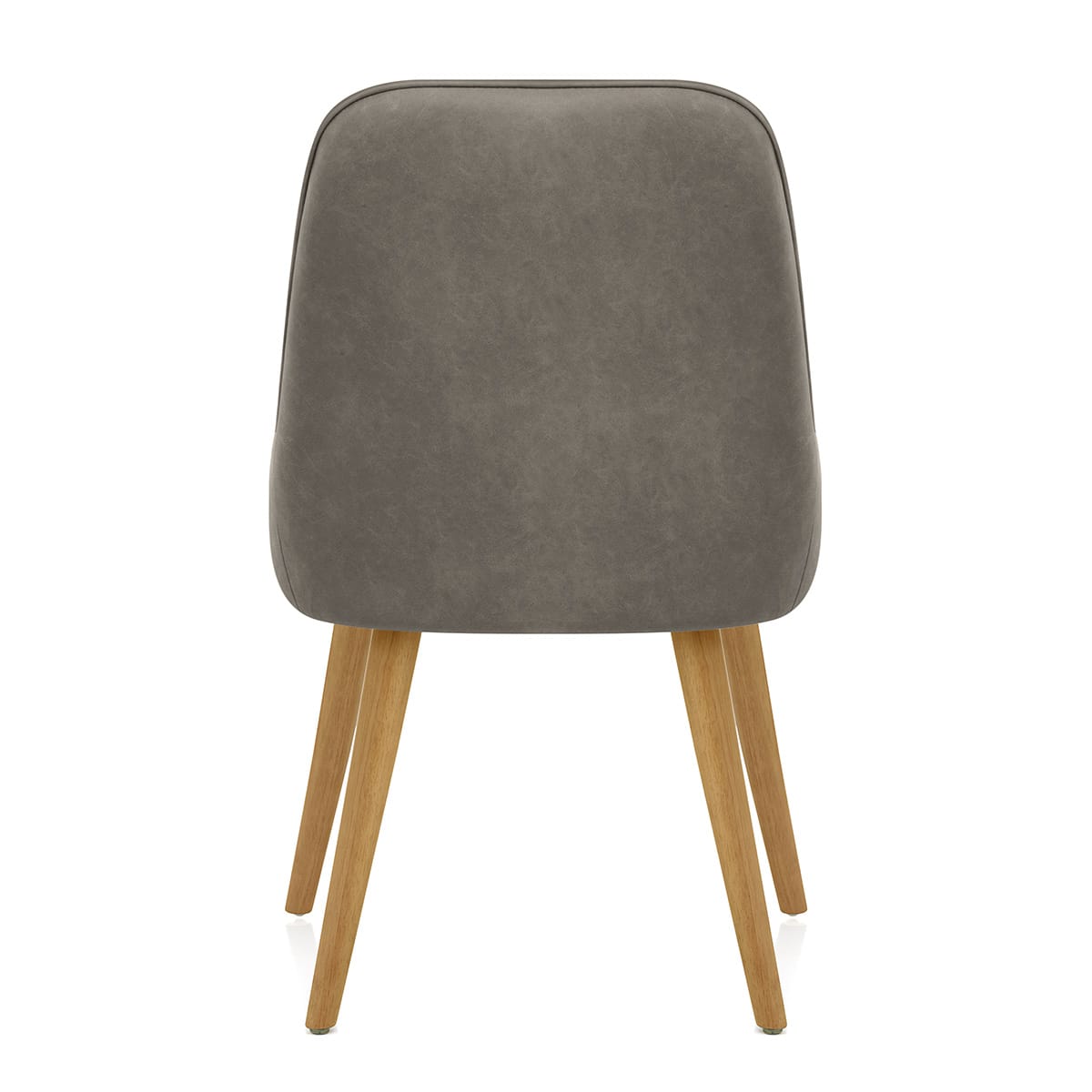 Sedia da Pranzo Ecopelle Legno - Azure Grigio