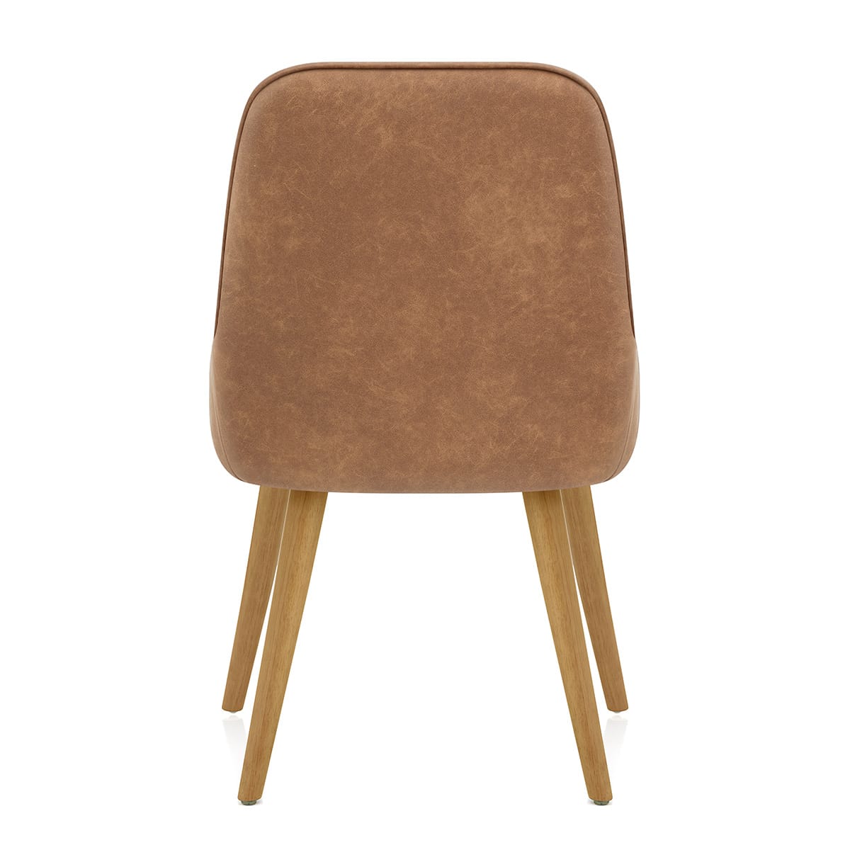 Sedia da Pranzo Ecopelle Legno - Azure Marrone