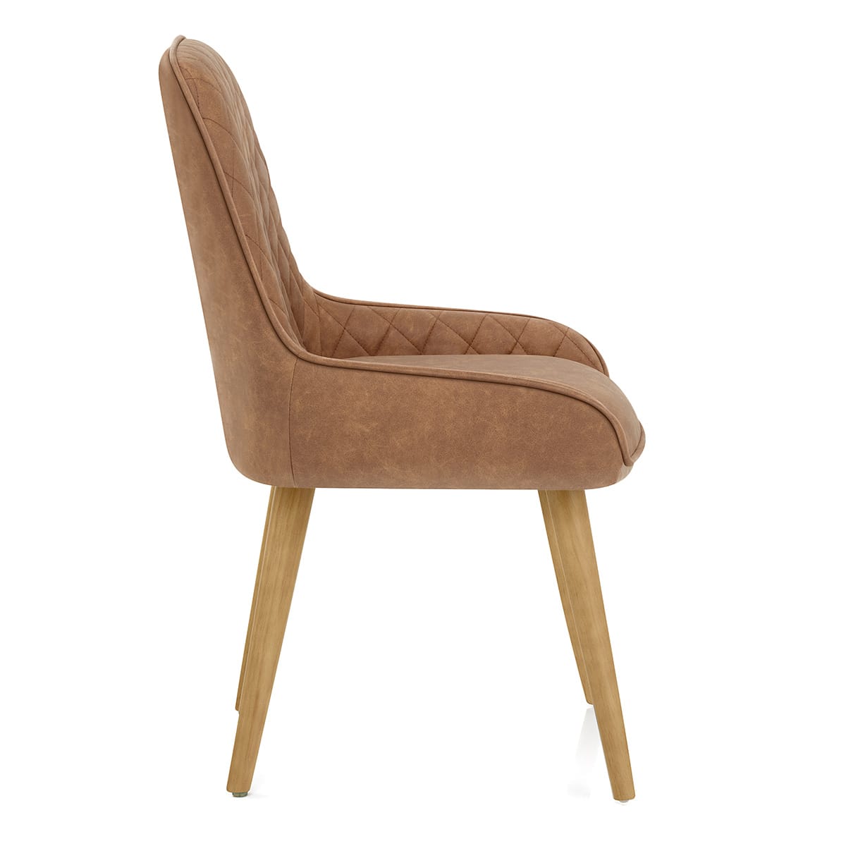 Sedia da Pranzo Ecopelle Legno - Azure Marrone