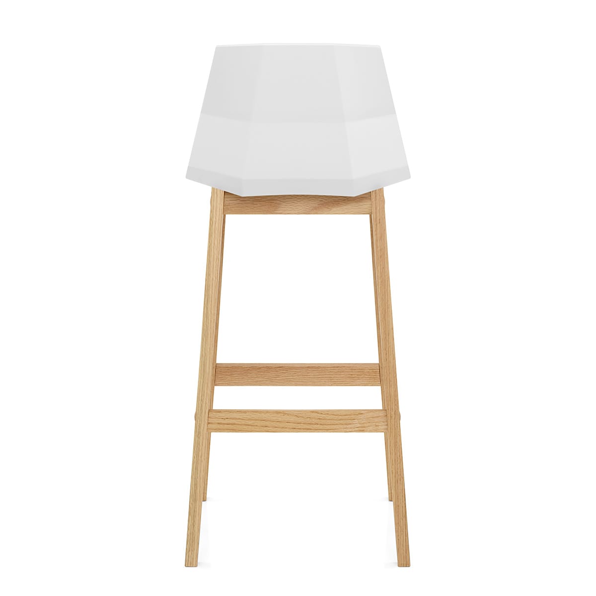 Sgabello Rovere - Bali Bianco