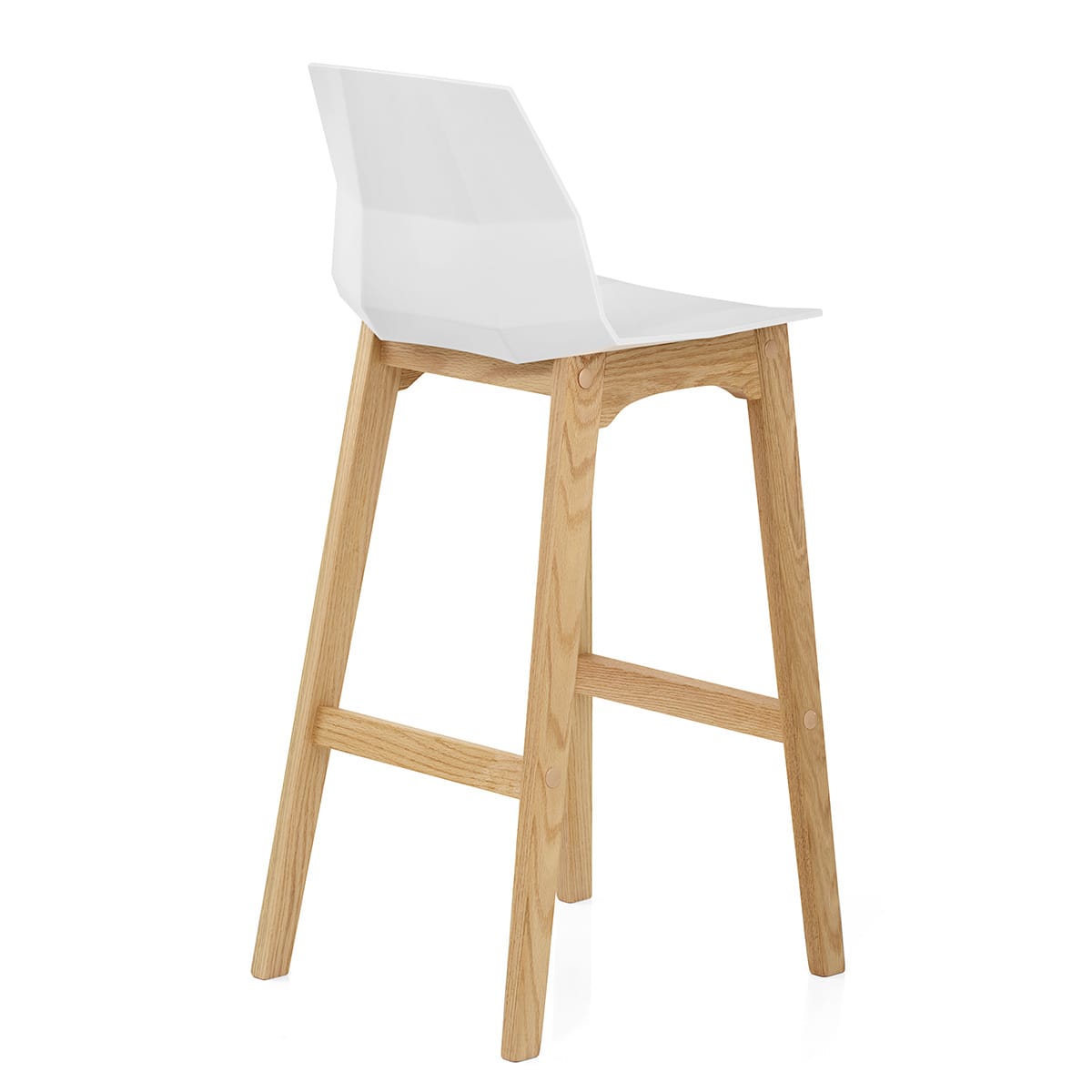 Sgabello Rovere - Bali Bianco