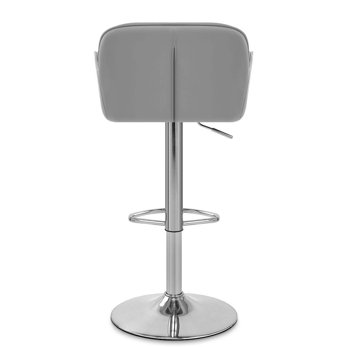 Sgabello Ecopelle Satinato - Berlin Grigio