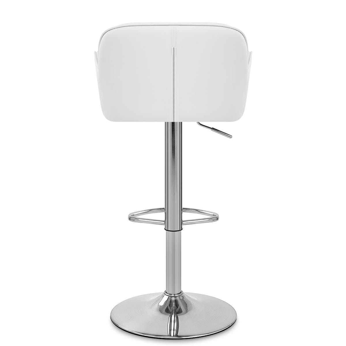 Sgabello Ecopelle Satinato - Berlin Bianco