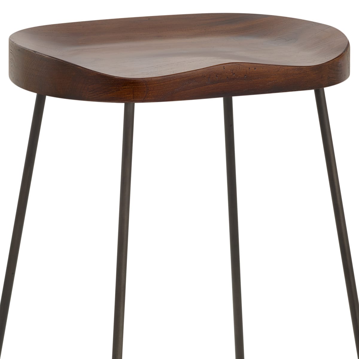 Sgabello Legno Scuro - Bloc Legno