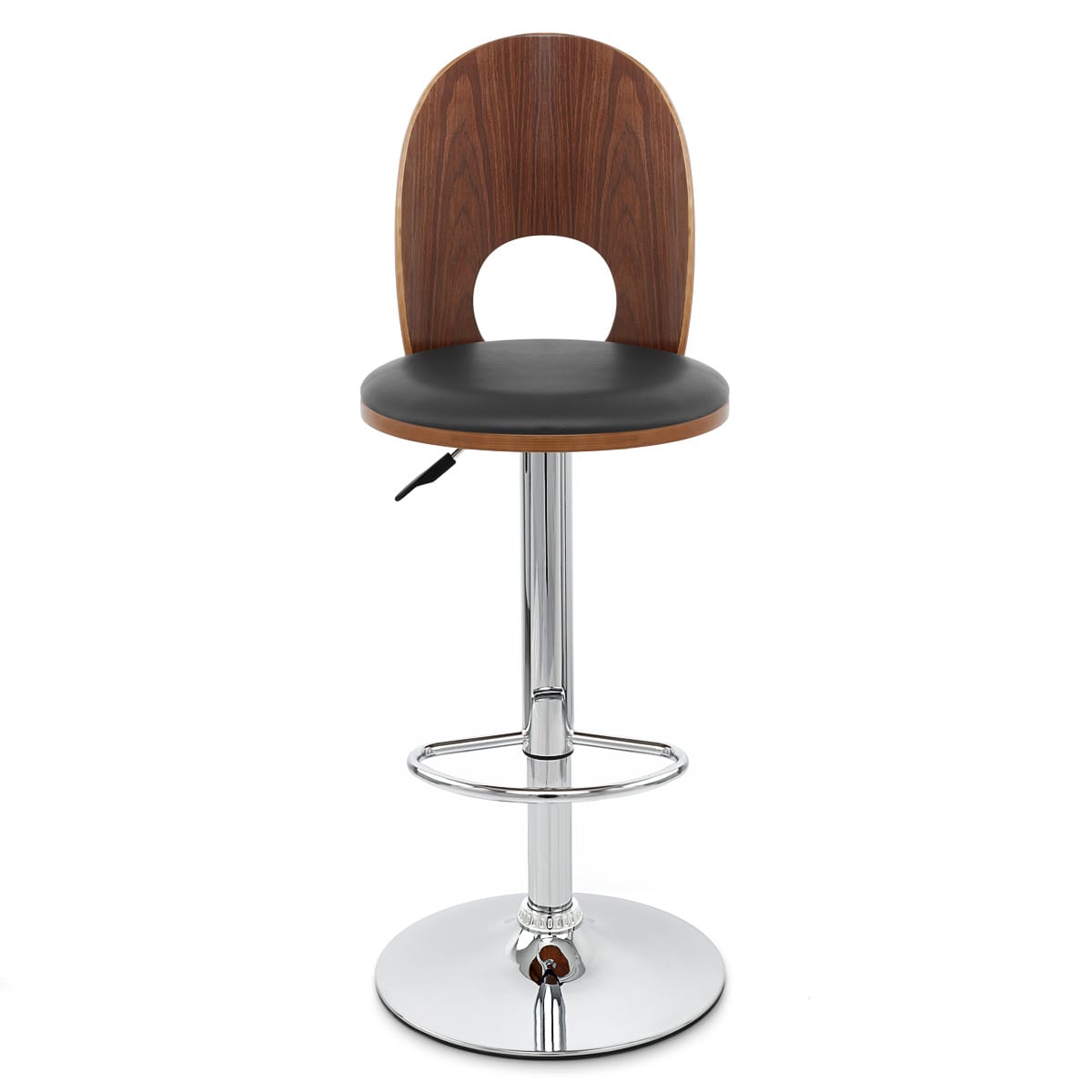 Sedia Legno Cromato - Bolero Nero