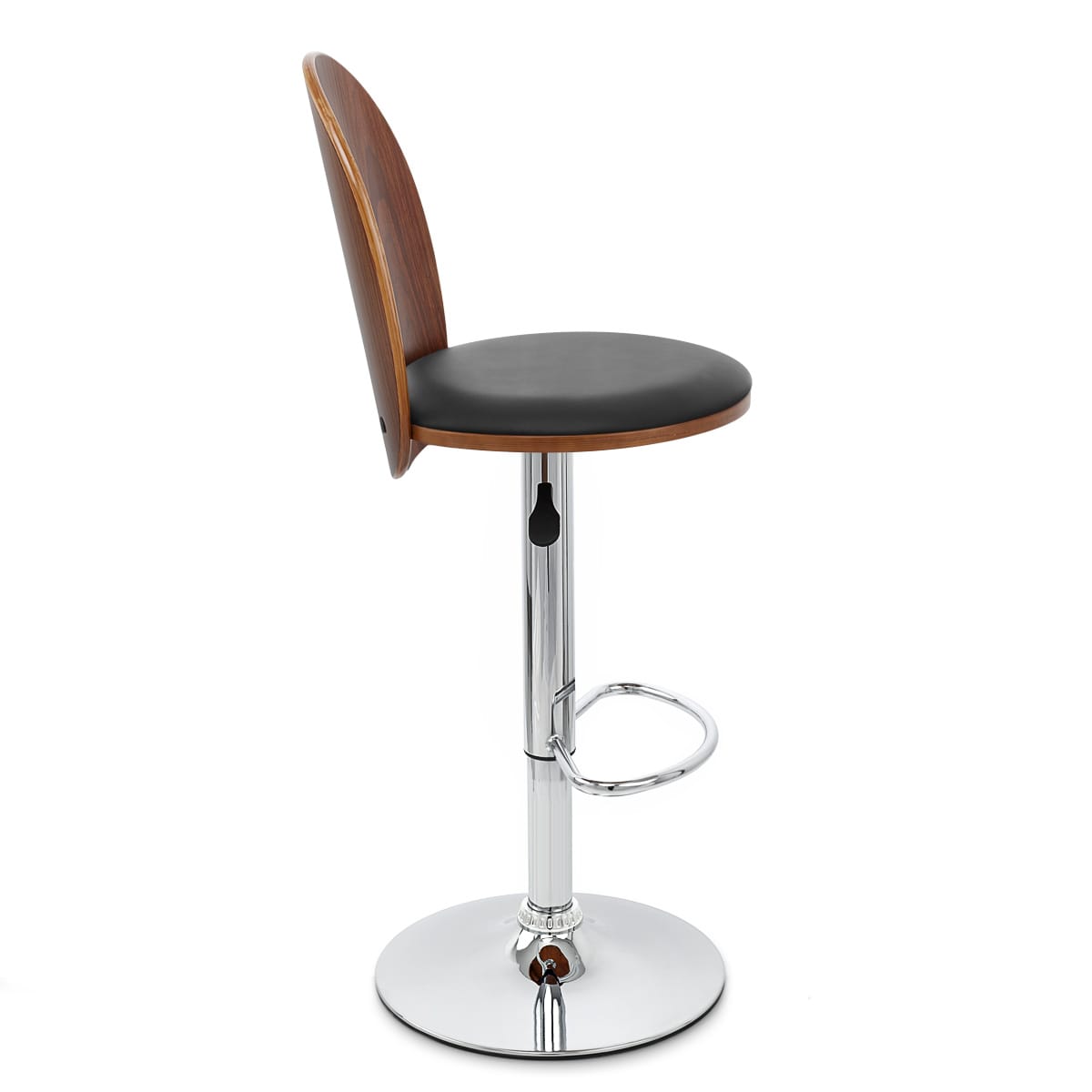 Sedia Legno Cromato - Bolero Nero