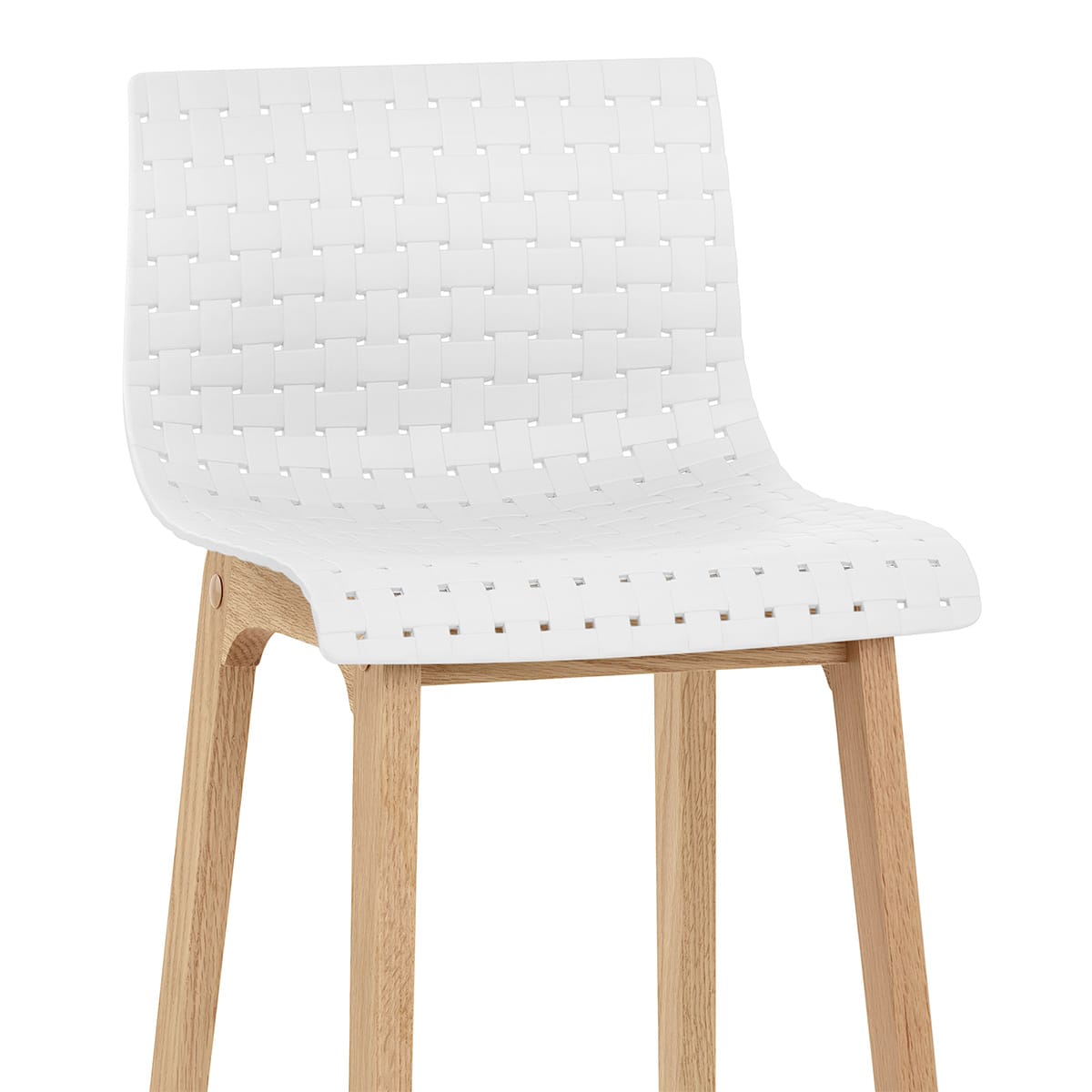 Sgabello Rovere - Bondi Bianco