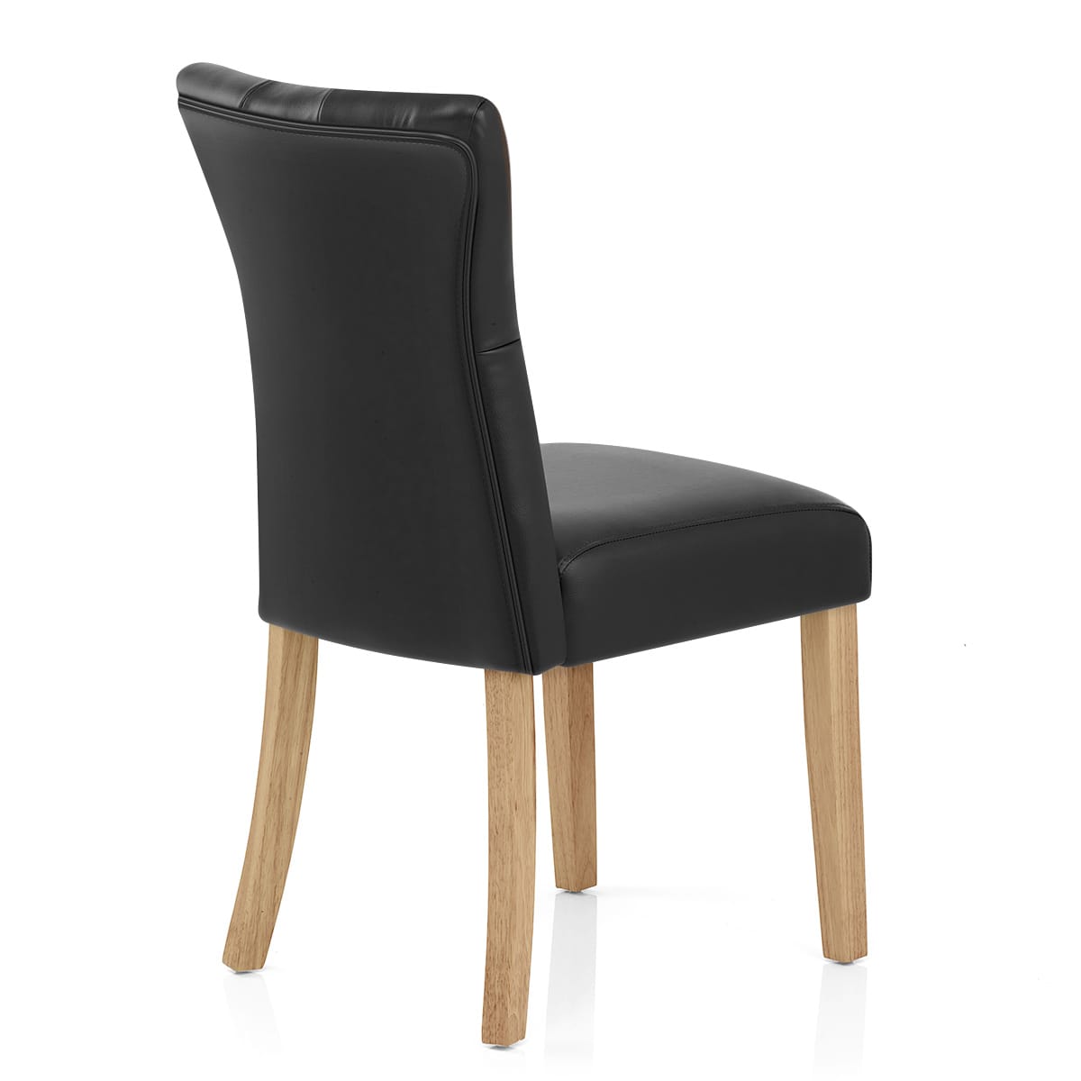 Sedia Ecopelle Legno - Bradbury Nero