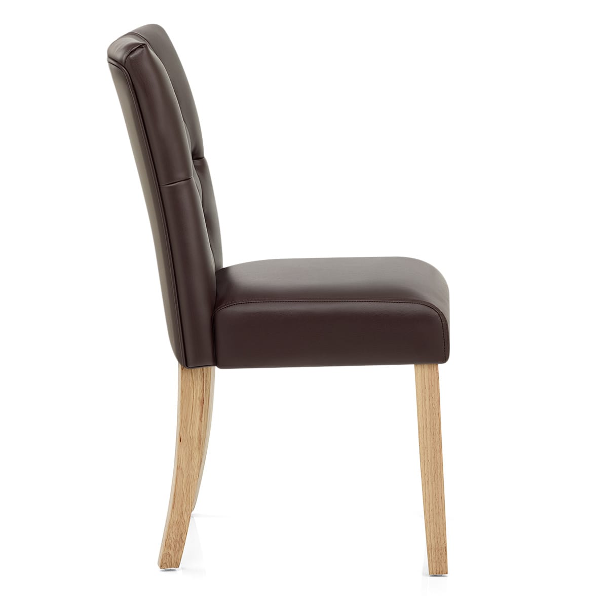 Sedia Ecopelle Legno - Bradbury Marrone