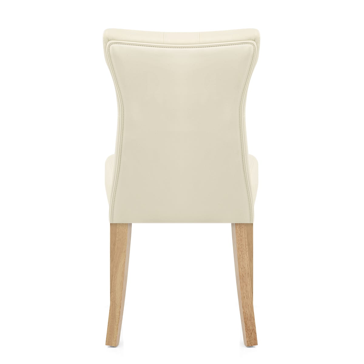 Sedia Ecopelle Legno - Bradbury Crema