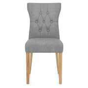 Sedia Ecopelle Legno - Bradbury Grigio