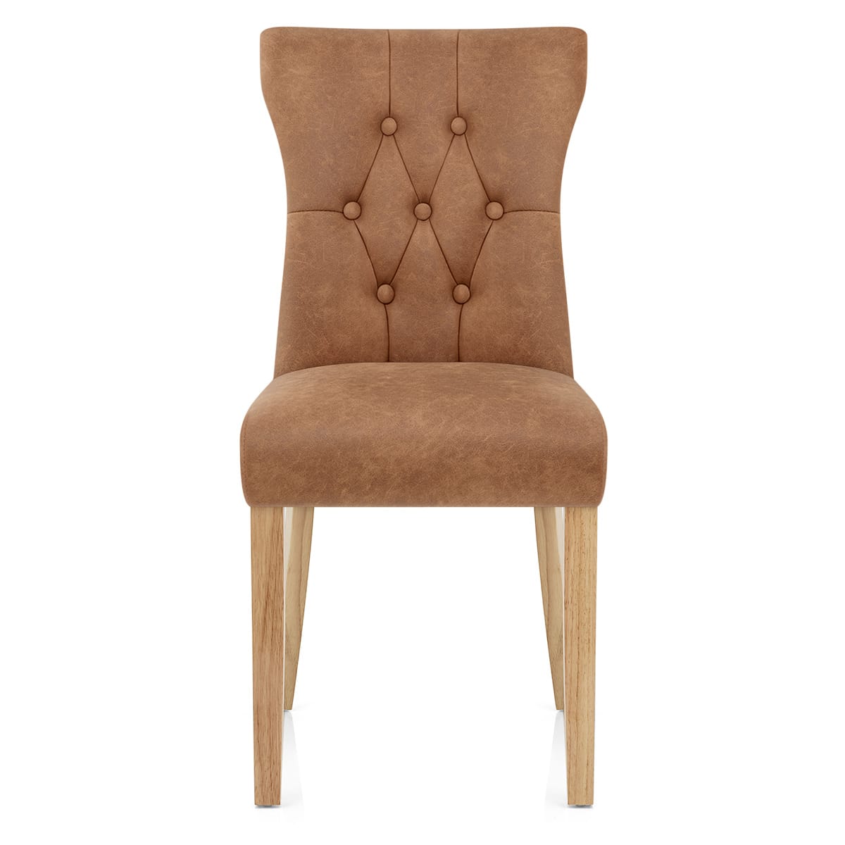 Sedia Ecopelle Legno - Bradbury Marrone Antiguo