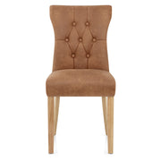 Sedia Ecopelle Legno - Bradbury Marrone Antiguo