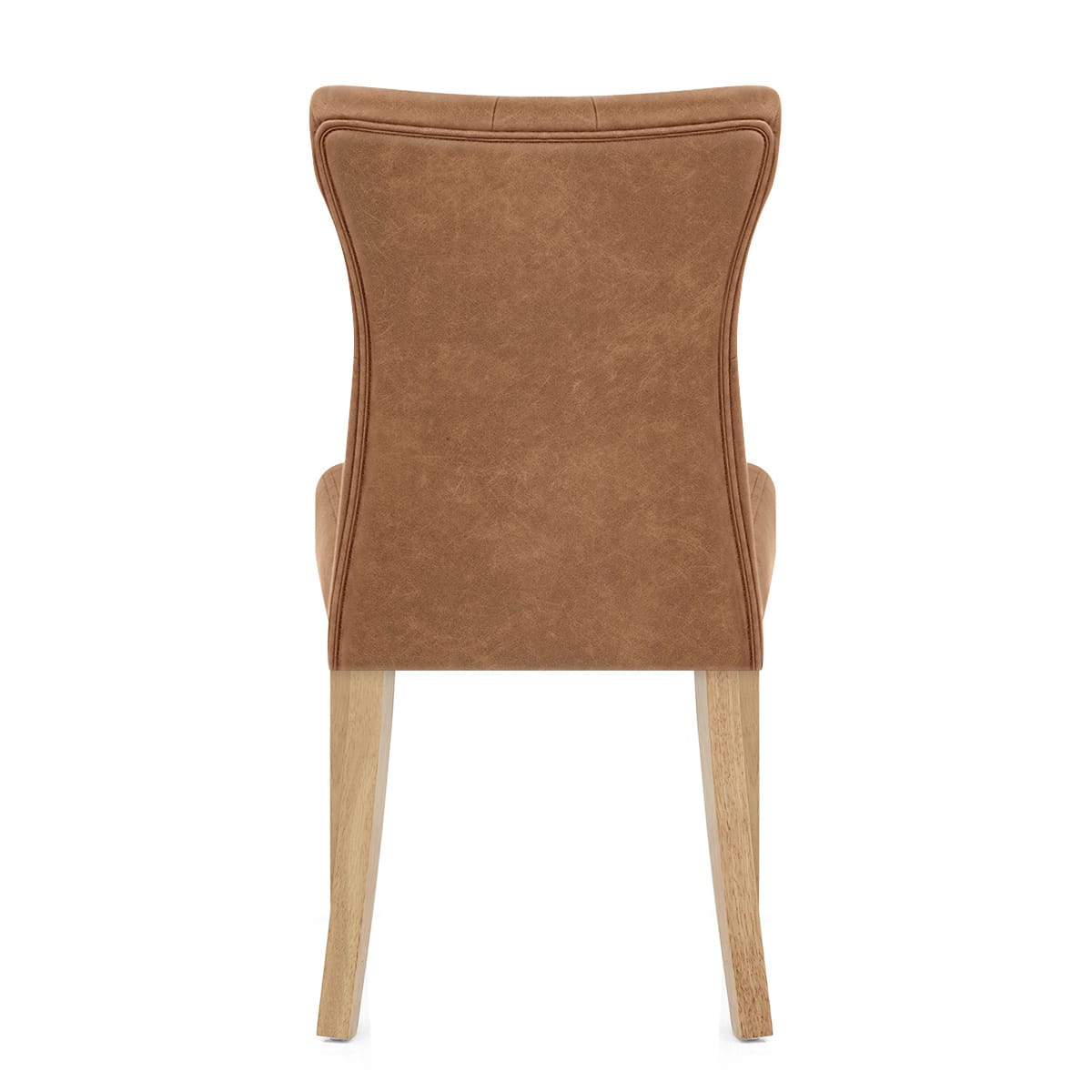 Sedia Ecopelle Legno - Bradbury Marrone Antiguo