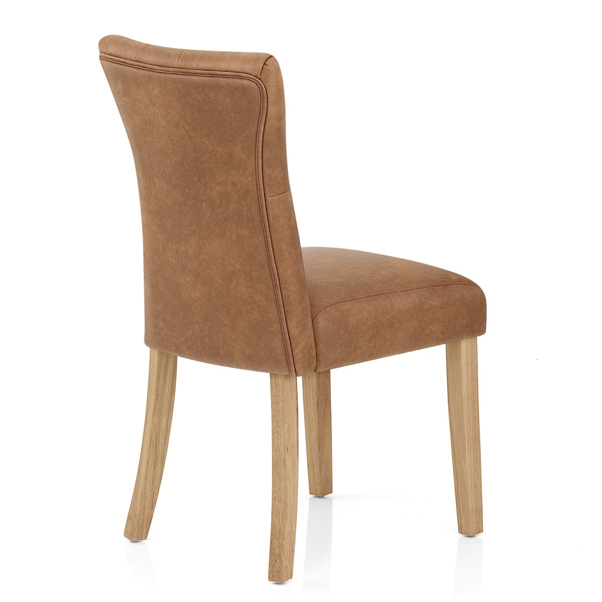 Sedia Ecopelle Legno - Bradbury Marrone Antiguo