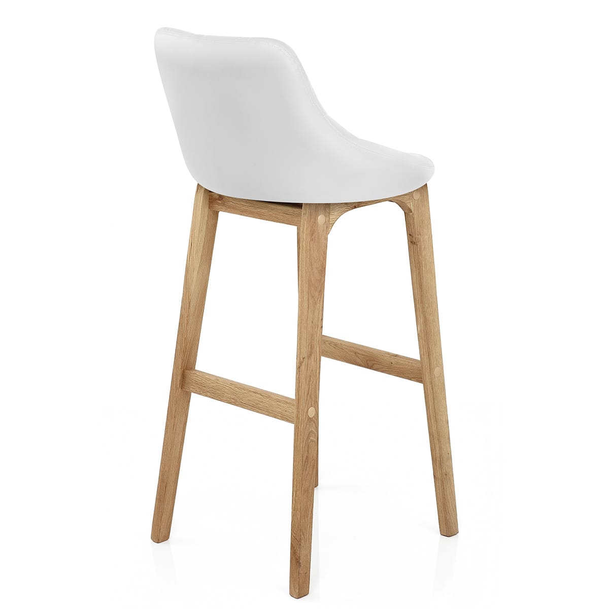 Sgabello Ecopelle - Breeze Bianco
