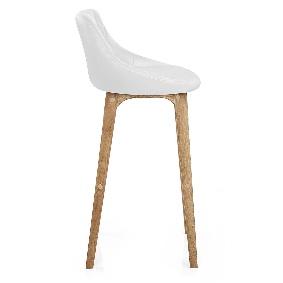 Sgabello Ecopelle - Breeze Bianco