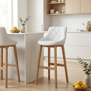 Sgabello Ecopelle - Breeze Bianco
