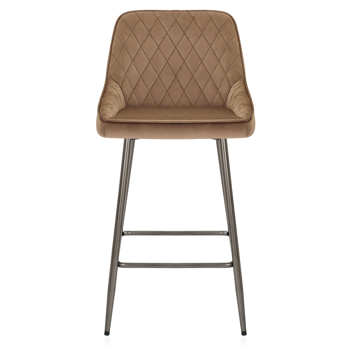 Sgabello Velluto - Brisbane Marrone
