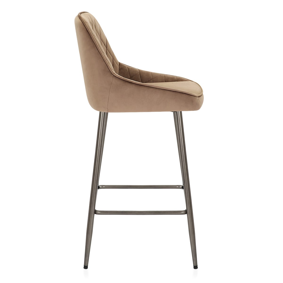 Sgabello Velluto - Brisbane Marrone