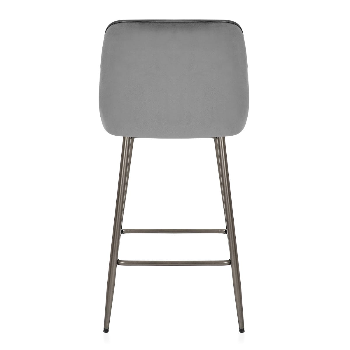 Sgabello Velluto - Brisbane Grigio
