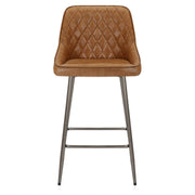 Sgabello Vera Pelle - Brisbane Marrone