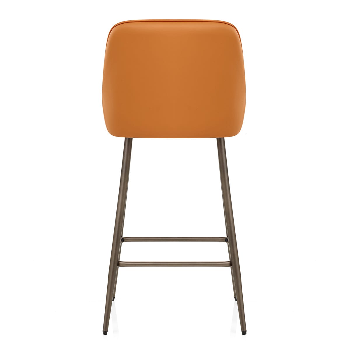 Sgabello Vera Pelle - Brisbane Arancione